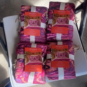 Opalhouse Pink and Magenta Patterned Quilted Throw